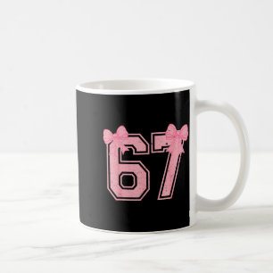 67 Six Seven Meme Coquette Nk Bow 6 7 Gen Alpha Sl Coffee Mug