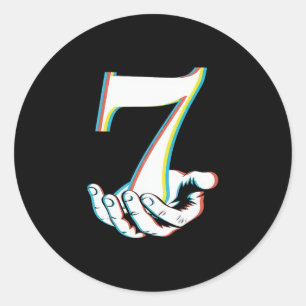 67 Six Seven Meme Couple Matching Halloween Costum Classic Round Sticker