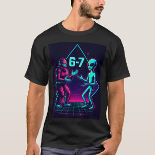 67 Six Seven Meme Funny Bigfoot Alien Sasquatch Uf T-Shirt