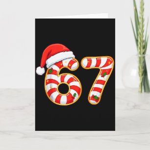 67 Six Seven Meme Gen Alpha Slang Funny Christmas Card