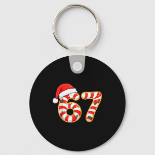 67 Six Seven Meme Gen Alpha Slang Funny Christmas Key Ring