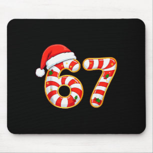 67 Six Seven Meme Gen Alpha Slang Funny Christmas  Mouse Mat