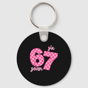 67 Six Seven Meme  Key Ring