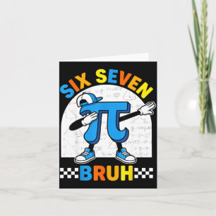 67 six seven meme math funny day math teacher men card