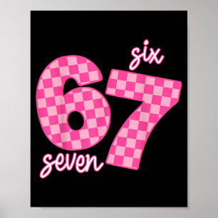 67 Six Seven Meme Poster