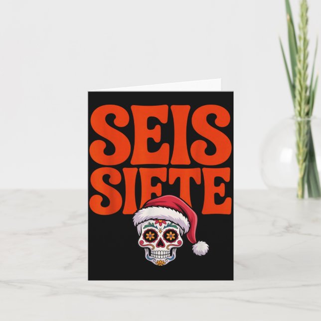 67 Six Seven Spanieacher Bilingual Seis Siete Chri Card (Front)