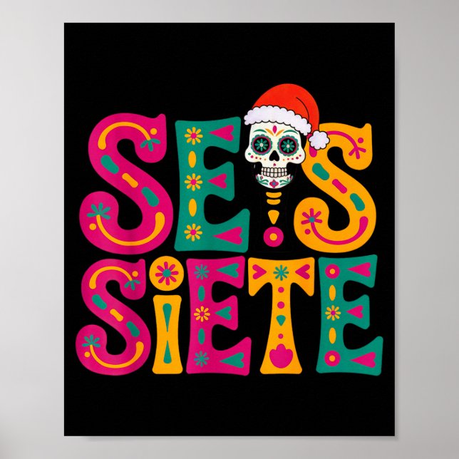 67 Six Seven Spanieacher Bilingual Seis Siete Chri Poster (Front)