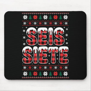 67 Six Seven Spanieacher Christmas Seis Siete Brai Mouse Mat