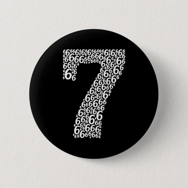 67 Sixty Seven Halloween Costume Design Funny 6 7  6 Cm Round Badge (Front)