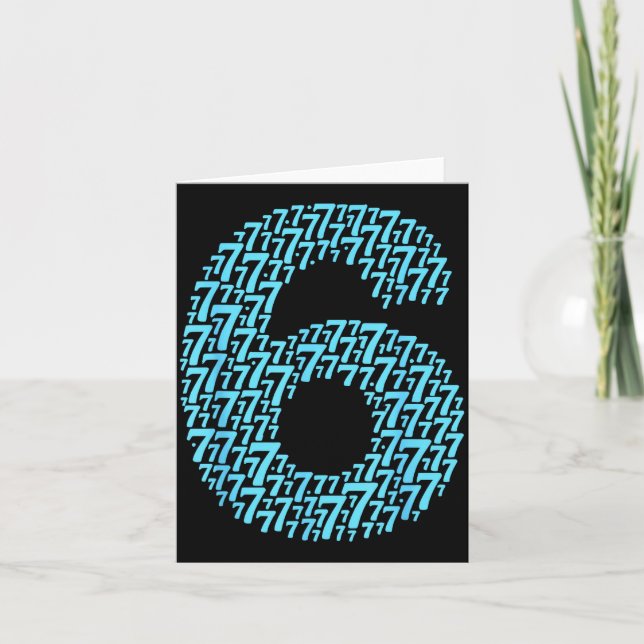 67 Sixty Seven Halloween Costume Design Funny 6 7  Card (Front)