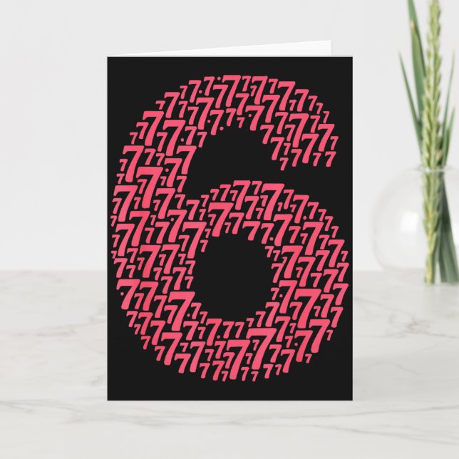 67 Sixty Seven Halloween Costume Design Funny 6 7  Card (Front)