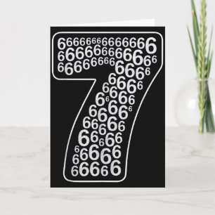 67 Sixty Seven Halloween Costume Design Funny 6 7 Card