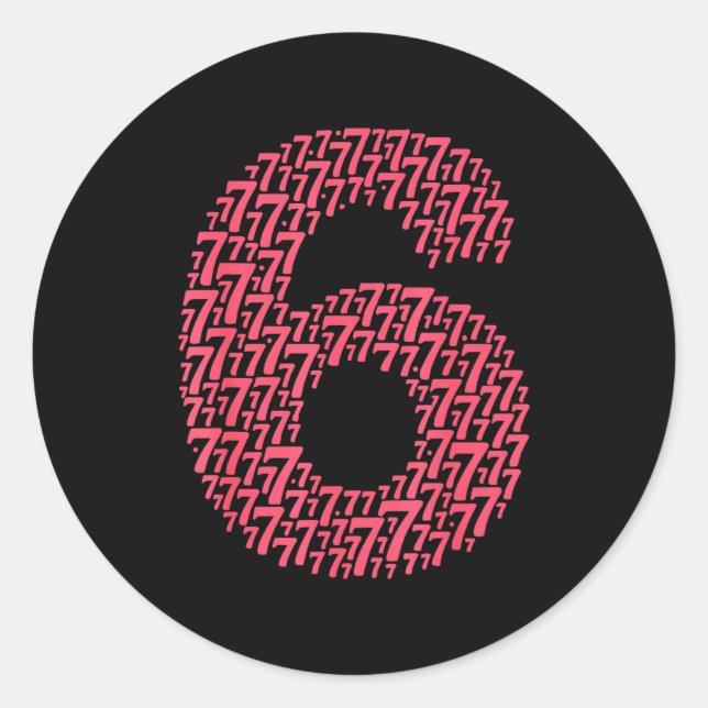 67 Sixty Seven Halloween Costume Design Funny 6 7  Classic Round Sticker (Front)