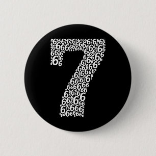 67 Sixty Seven Halloween Costume Design Funny 6 7 Cm Round Badge
