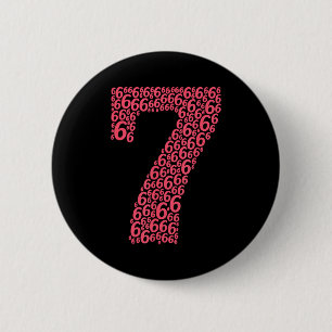 67 Sixty Seven Halloween Costume Design Funny 6 7 Cm Round Badge