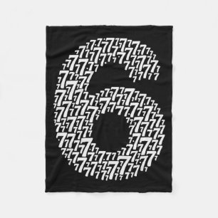 67 Sixty Seven Halloween Costume Design Funny 6 7 Fleece Blanket