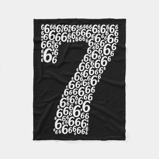 67 Sixty Seven Halloween Costume Design Funny 6 7  Fleece Blanket (Front)