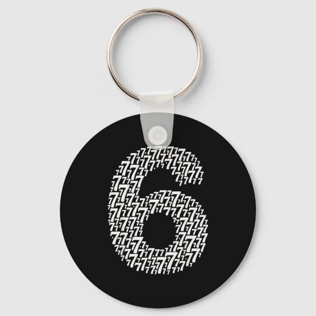 67 Sixty Seven Halloween Costume Design Funny 6 7  Key Ring (Front)