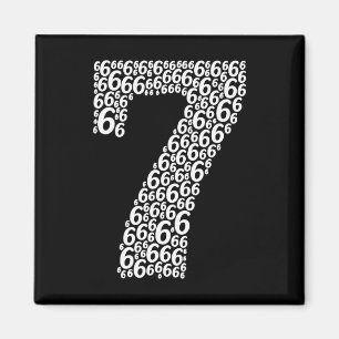 67 Sixty Seven Halloween Costume Design Funny 6 7  Magnet
