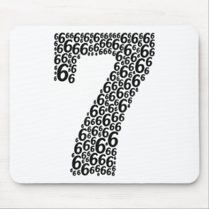 67 Sixty Seven Halloween Costume Design Funny 6 7 Mouse Mat