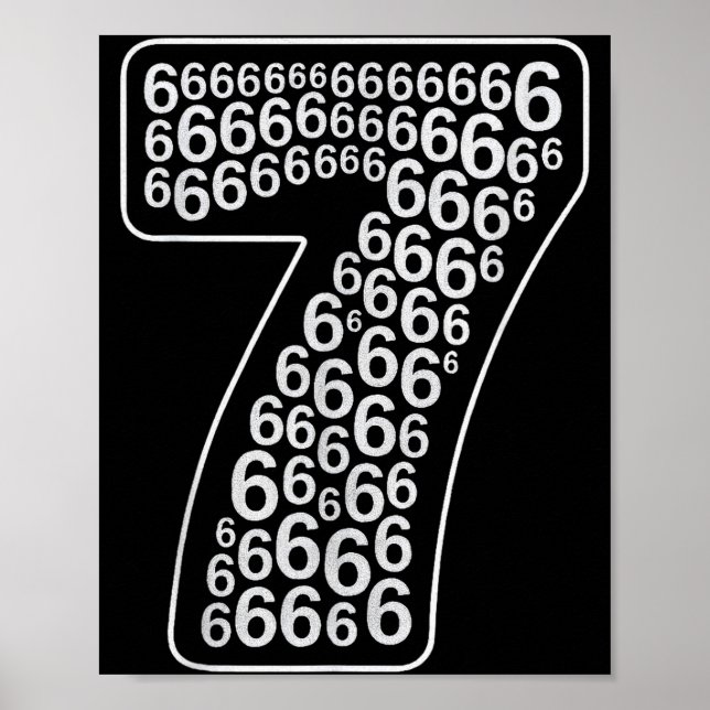 67 Sixty Seven Halloween Costume Design Funny 6 7  Poster (Front)