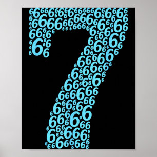 67 Sixty Seven Halloween Costume Design Funny 6 7 Poster
