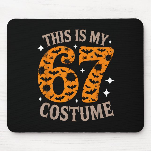 67 Sixty Seven Halloween Costume Funny 6 7 Meme De Mouse Mat (Front)
