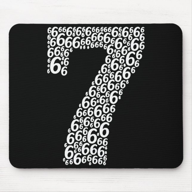 67 Sixty Seven Halloween Costume Funny Meme  Mouse Mat (Front)