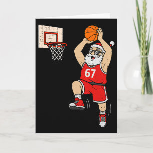 67 Sketll Santa Six Seven Meme Christmas Sport Men Card