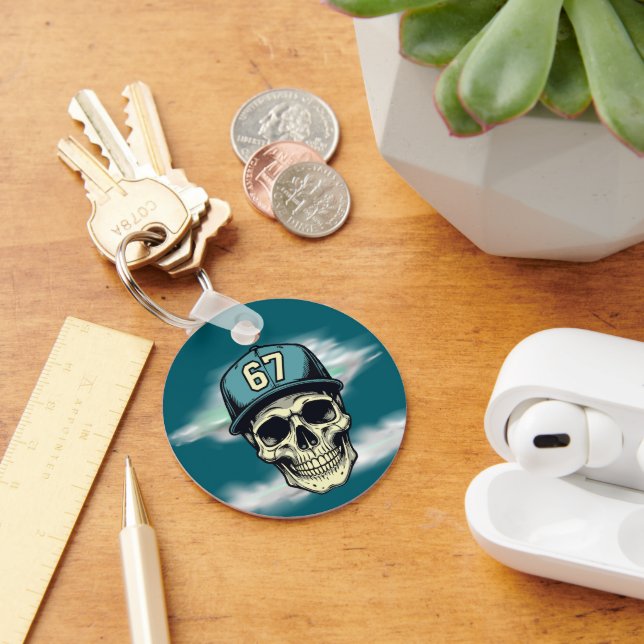 67 Skull Key Ring (Desk)