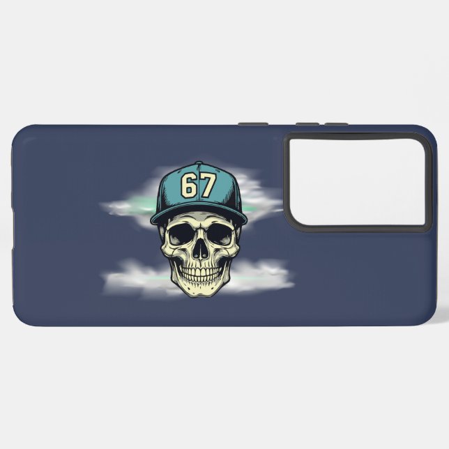 67 Skull Samsung Galaxy S21+ Case (Back Horizontal)
