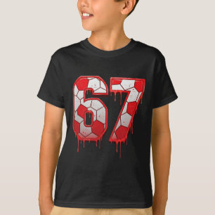 67 Soccer Drip Six Seven Meme Funny 6 7 For Boys K T-Shirt