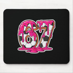 67 Soccer Ice Cream Drip Brain Rot Meme _1 Mouse Mat