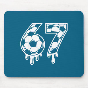67 Soccer Ice Cream Drip Gen Alpha Six Seven Meme  Mouse Mat