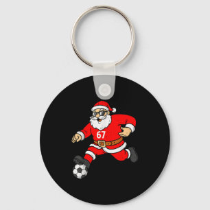 67 Soccer Santa Six Seven Meme Christmas Srt Men B Key Ring