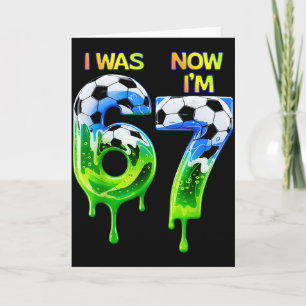 67 Soccer Shirt For Boys Birthday 67 , Soccer 67 Card