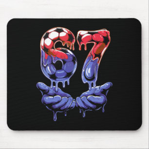 67 Soccer Shirt For Boys — Kids 67 T Shirt, Soccer Mouse Mat