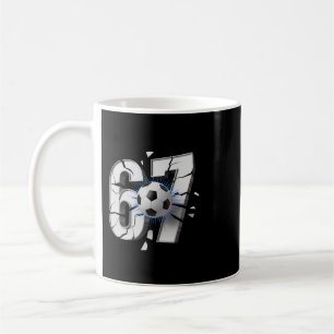 67 Soccer Six Seven 6 7 Coffee Mug