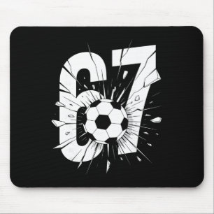 67 Soccer Six Seven 6 7 Meme 67 _2 Mouse Mat