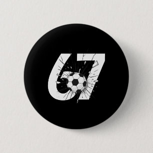 67 Soccer Six Seven 6 7 Meme 67 _3 Cm Round Badge