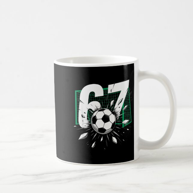 67 Soccer Six Seven 6 7 Meme 67 For Boys Men  Coffee Mug (Right)