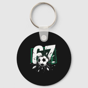 67 Soccer Six Seven 6 7 Meme 67 For Boys Men Key Ring