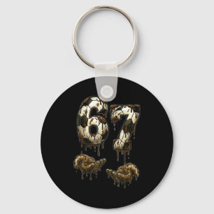 67 Soccer Six Seven Soccer 6 7 Kids Boys Girls Fun Key Ring
