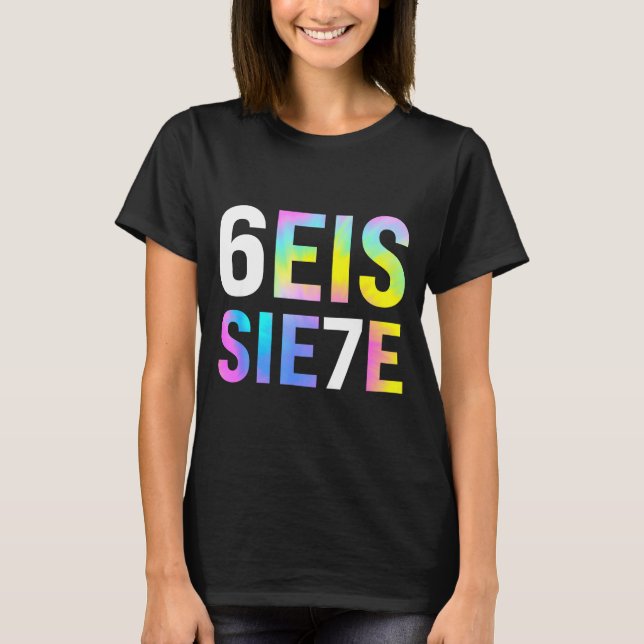 67 Spanish Meme Seis Siete Six Seven Funny Spaniea T-Shirt (Front)