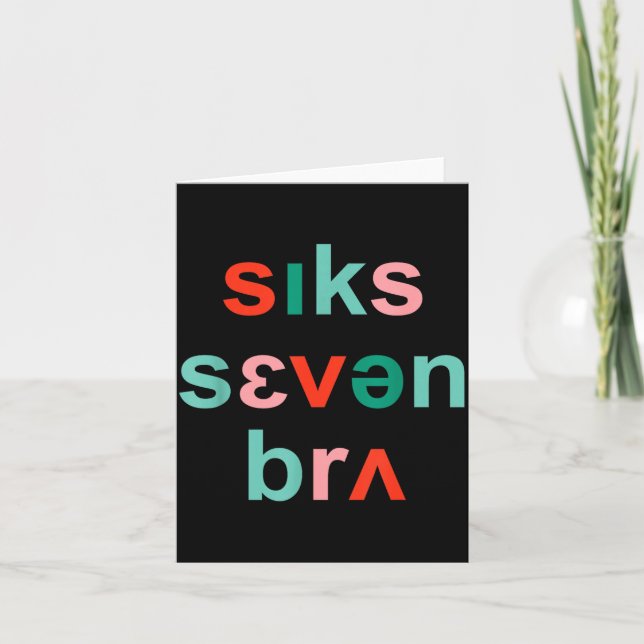 67 Speech Therapy Meme Funny Six Seven Bruh Slp Ch Card (Front)