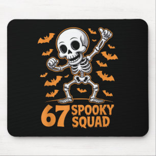 67 Spooky Squad Halloween Skeleton 6 7 Meme Six Se Mouse Mat