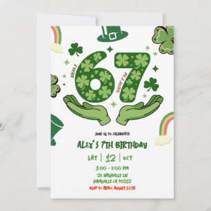 67 St Patrick Birthday Invitation
