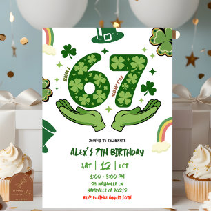 67 St Patrick Birthday Invitation
