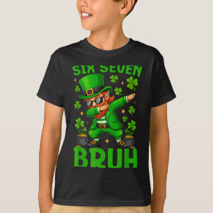 67 St Patricks Day Funny Six Seven Meme Leprechaun T-Shirt