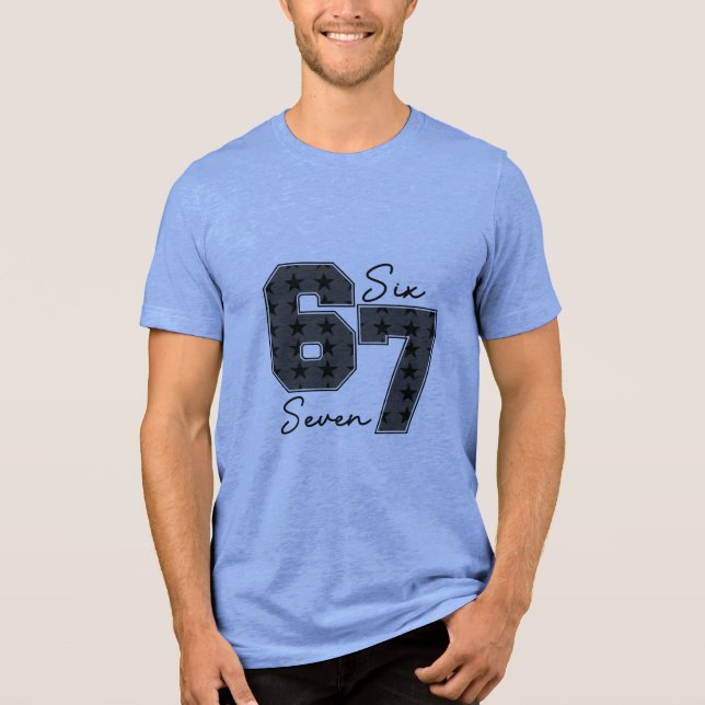 67 Star Pop Culture Vibe Trendy Tri-Blend Shirt (Front)